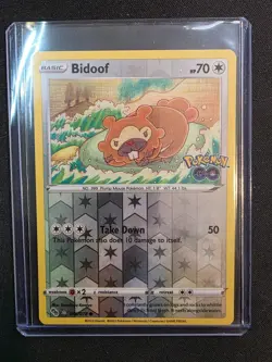 2022 Pokemon GO Bidoof [DITTO] 059/078 Reverse Holo - Image 1