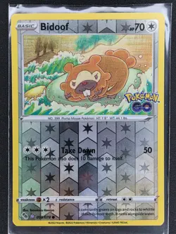 2022 Pokemon GO Bidoof [DITTO] 059/078 Reverse Holo - Image 2