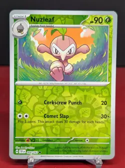 Pokemon Nuzleaf 004/162 Temporal Forces Reverse Holo - Image 1