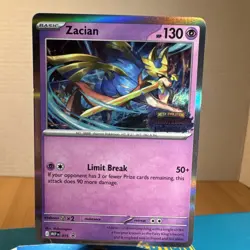 Pokemon Zacian MEP 015 Black Star Promo NM - Image 1