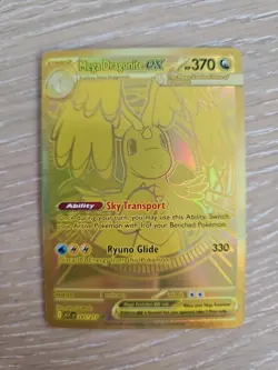 Mega Dragonite Ex 295/217 GOLD HYPER RARE POKEMON ASCENDED HEROES - Image 1