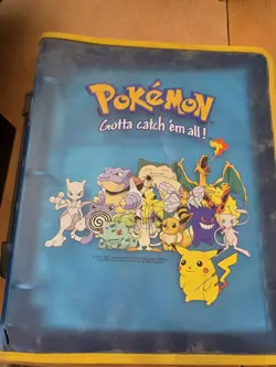 Pokemon Vintage 3-Ring Binder 9-Pocket 1999 Pikachu Charizard Mewtwo - Image 5