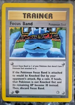 2000 Pokemon 1st Edition Focus Band Neo Genesis - Image 1