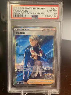 PSA 10 2022 Pokemon SWSH BSP Full Art Blanche Team Mystic #227 GEM MINT - Image 1
