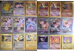 Pokemon Card Lot Mew Pikachu Charizard Lugia Garchomp Holos VSTAR Binder Sets - Image 1
