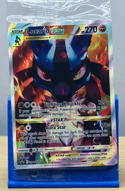 Lucario VSTAR SWSH291 Crown Zenith ETB Sword Shield Black Star Promo Card SEALED - Image 1