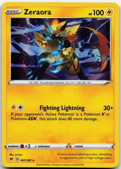 ZERAORA 061/185 HOLO HOLO RARE MISCELLANEOUS CARDS & PRODUCTS POKEMON HOLO LP - Image 1