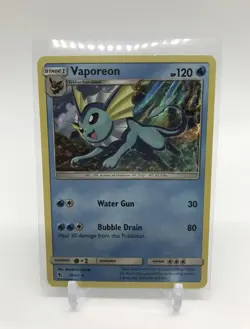 Vaporeon 18/68 Hidden Fates 2019 Reverse Holo Rare Pokemon TCG Card NM/MINT - Image 1