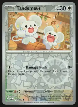 SV04: Paradox Rift Tandemaus #153/182 Reverse Holo Pokemon Card - Image 1