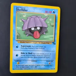 SHELLDER 54/62 POKEMON CARD (FOSSIL SET) - Image 3