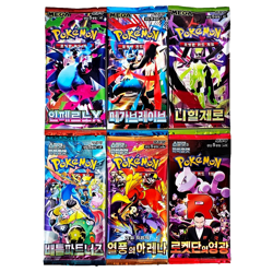 6x Pokemon Booster Pack Lot SEALED Card Mega Evolution Phantasmal Flames etc KOR - Image 1