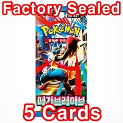 6x Pokemon Booster Pack Lot SEALED Card Mega Evolution Phantasmal Flames etc KOR - Image 3