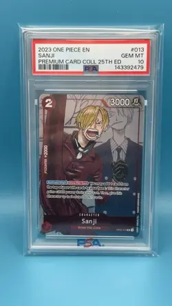 One Piece Sanji Premium Card Collection 25th Anniversary Edition English Psa 10 - Image 1