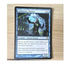 Wizards of the Coast Laboratory Maniac MTG Blue Creature Human Wizard Card 2/2 - Image 1