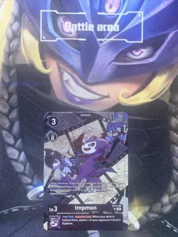 Digimon Card Game Impmon ST14-02 Super Rare Sinister Order NM - Image 1