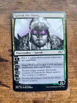 MTG Garruk The Slayer Oversized Promo Card 2014 Magic the Gathering 5x3.5 - Image 1