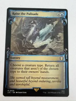 Raise the Palisade (Showcase Scrolls) Commander LOTR MTG Magic - NM - Image 1