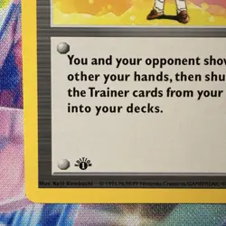 POKEMON TCG LASS 1st EDITION SHADOWLESS RARE TRAINER! 75/102! BASE SET! - Image 5
