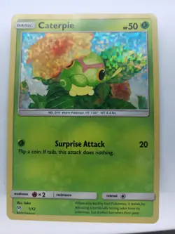 Pokemon TCG Caterpie 1/12 McDonald's Collection 2019 Promo LP - Image 2