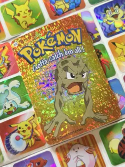 Pokemon 151 Vintage Pocket Monsters Vending HOLO Prism Sticker 2000 Nintendo - Image 1