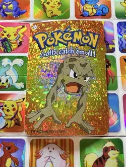Pokemon 151 Vintage Pocket Monsters Vending HOLO Prism Sticker 2000 Nintendo - Image 5