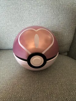 Pokemon TCG Love Ball Tin Empty Pokeball Container - Image 1
