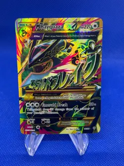 Pokemon XY Ancient Origins Mega M Rayquaza EX 98/98 Shiny Full Art Ultra Rare LP - Image 1