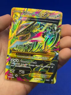 Pokemon XY Ancient Origins Mega M Rayquaza EX 98/98 Shiny Full Art Ultra Rare LP - Image 3
