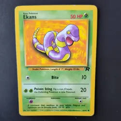 EKANS 56/82 POKEMON CARD (TEAM ROCKET SET) - Image 1