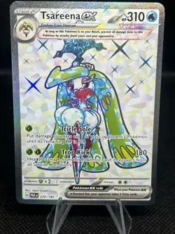 Tsareena ex Holo 220/182 Ultra Rare SV04: Paradox Rift LP Pokemon Card - Image 1