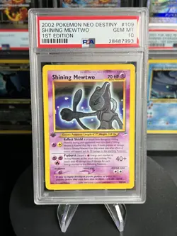 PSA 10 Shining Mewtwo #109 Neo Destiny 1st Edition Pokemon Card - Image 1