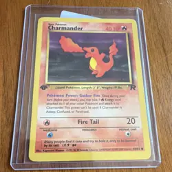 Pokemon Charmander Team Rocket 1st Edition 50/82 40 HP. Near Mint!! - Image 1