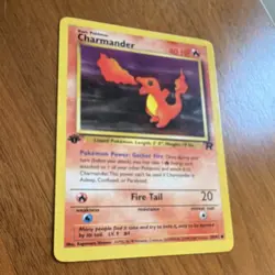Pokemon Charmander Team Rocket 1st Edition 50/82 40 HP. Near Mint!! - Image 3