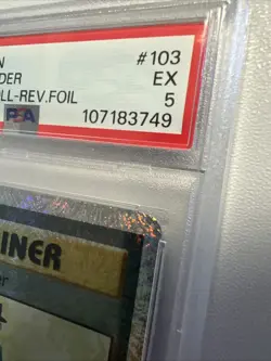 Pokemon Trader 103/110 Legendary Collection Reverse Holo PSA 5 - Image 4