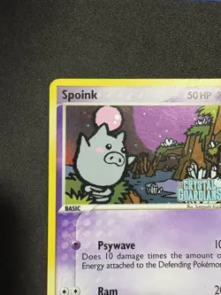 Pokemon Spoink 62/100 - Reverse Holo Stamped EX Crystal Guardians 2006 - Image 4
