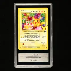 GEMIX 10 Gold 2021 Pokemon ENG Birthday Surprise Pikachu #24 Promo - Image 1