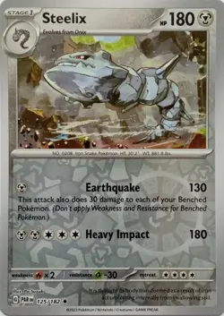 Pokemon TCG - Paradox Rift - Reverse Holo - Steelix - 125/182 - Image 1