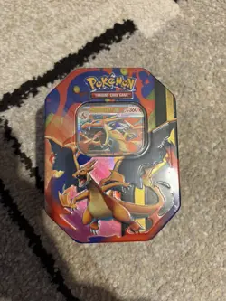 Pokemon Tcg Mega Evolution Mega Charizard Y EX Tin New Sealed - Image 1