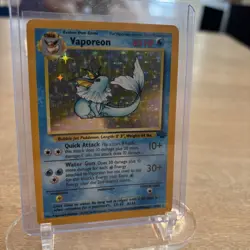 Pokemon Vaporeon Jungle Holo Rare Unlimited 12/64 LP English - Image 1