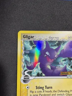 Gligar Delta Species 16/101 Stamp Pokemon EX Dragon Frontiers Reverse Holo - Image 3