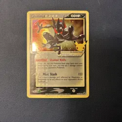 Pokemon TCG Greninja Gold Star SWSH144 Celebrations Black Star Promo - Image 1