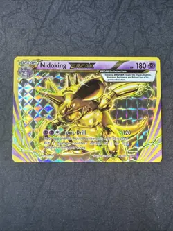 Nidoking BREAK 46/108 Evolutions Holo Pokemon - Image 1