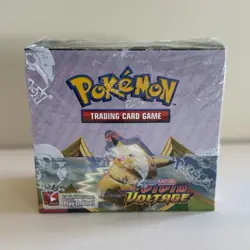 Pokemon TCG Sword & Shield Vivid Voltage Booster Box English Pikachu Celebi - Image 1