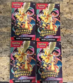 Pokemon TCG Ascended Heroes Booster Bundle - Lot of X4 New/Sealed READY TO SHIP - Image 1