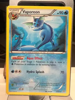 VAPOREON #22/98 POKEMON XY ANCIENT ORIGINS UNCOMMON REGULAR NON-HOLO - Image 1