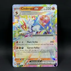 Pokemon Cinderace EX 028/142 NM Double Rare Stellar Crown - Image 1