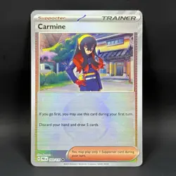 Pokemon Carmine 103/131 NM Pokeball Prismatic Evolutions - Image 1