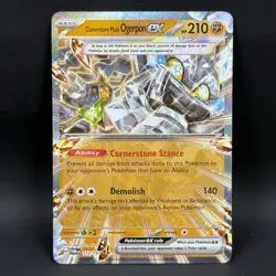 Pokemon Cornerstone Mask Ogerpon EX 112/167 NM Double Rare Twilight Masquerade - Image 1