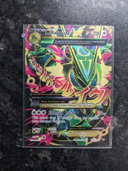 Pokemon TCG Mega M Rayquaza EX Roaring Skies Full Art Card 105/108 - Image 1