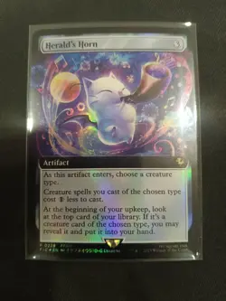 Herald's Horn Extended Art Foil MTG Final Fantasy BAB Promo - NM - - Image 1